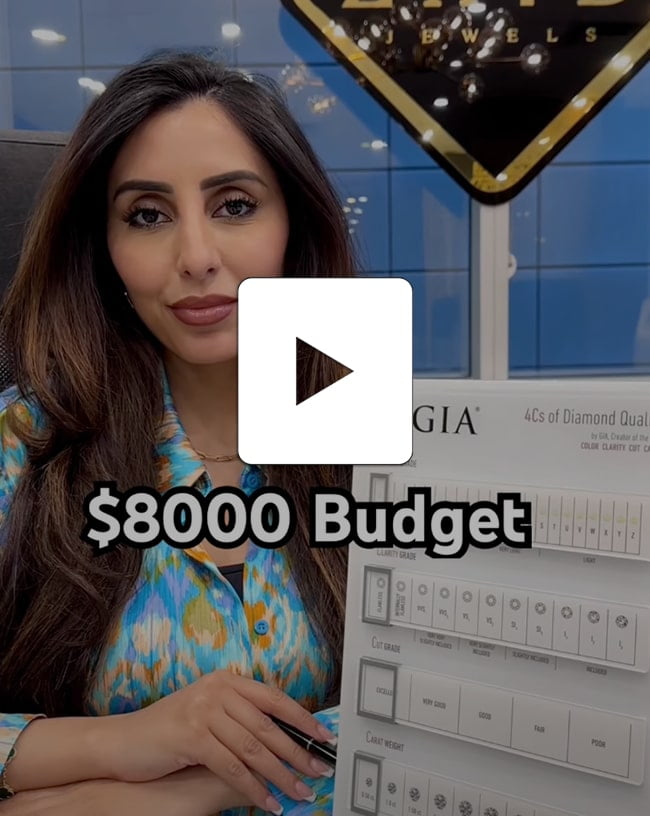 Custom Diamond and Lab Engagement Ring with an $8000 budget